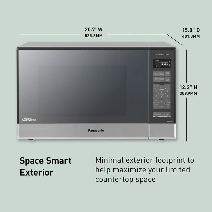 1.2 cu. ft. Countertop Inverter Microwave Oven, 1200W - NN-SN686SR