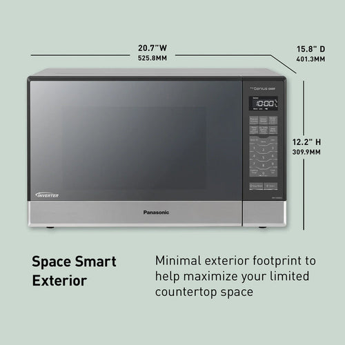 1.2 cu. ft. Countertop Inverter Microwave Oven, 1200W - NN-SN686SR