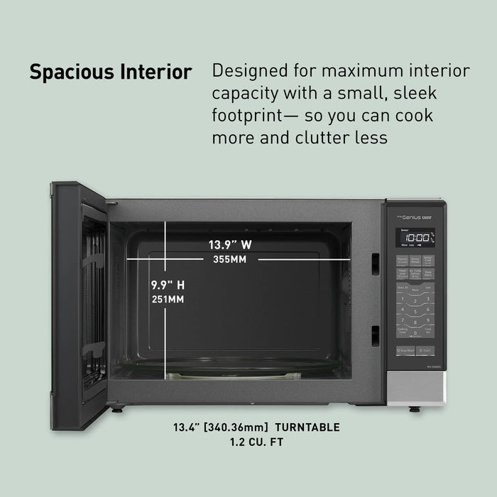 1.2 cu. ft. Countertop Inverter Microwave Oven, 1200W - NN-SN686SR