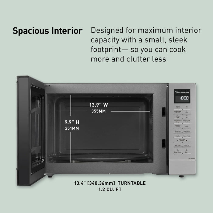 1.2 cu. ft. Countertop Inverter Microwave Oven, 1200W - NN-SN68KS