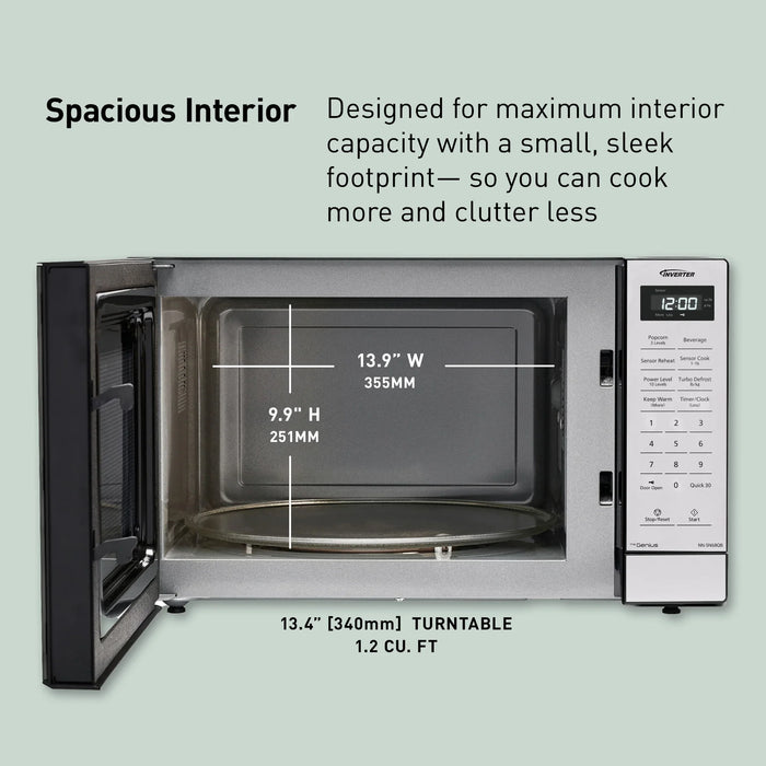 1.2 cu. ft. Countertop Inverter Microwave Oven 1250W - NN-SN68QB