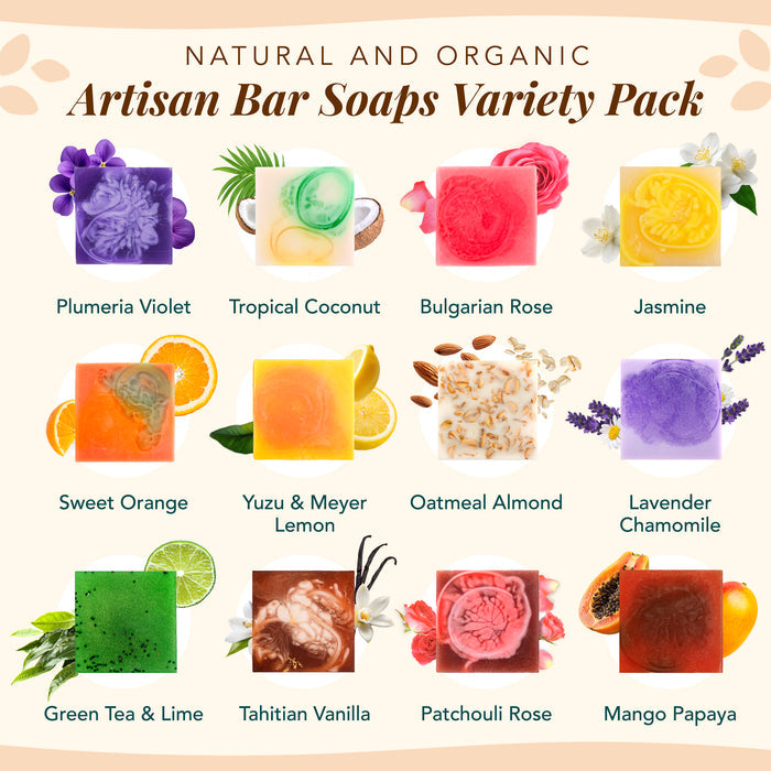 12-Pack Square Artisan Soap Variety - view 2
