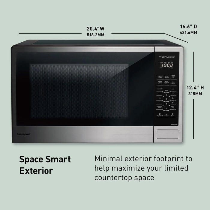 1.3 cu. ft. Countertop Microwave Oven, 1100W - NN-SU696S