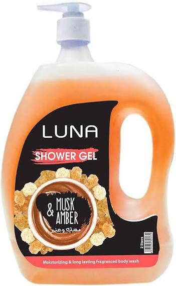 لونا شاور جيل 2 لتر مسك وعنبر  - Luna Shower Gel 2 Liters - Musk & Amber