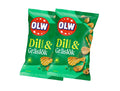 2 x OLW Chips Dill & Gräslök 275g – Swedish Dill & Chive Potato Chips Multipack, 550g (19.4 oz)