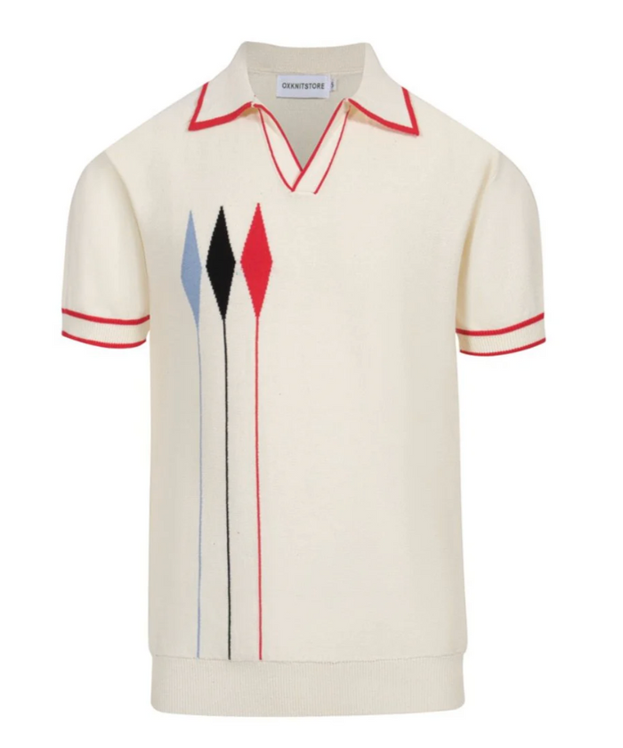 3 Diamond Knit Polo