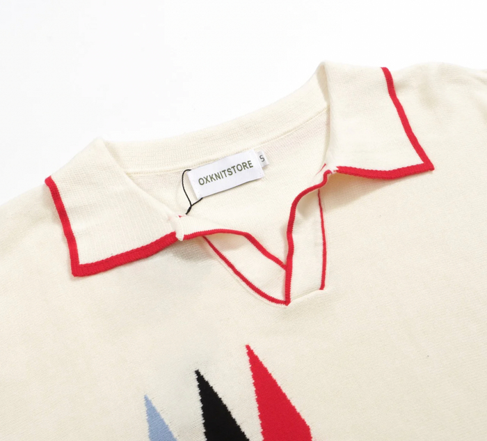 3 Diamond Knit Polo
