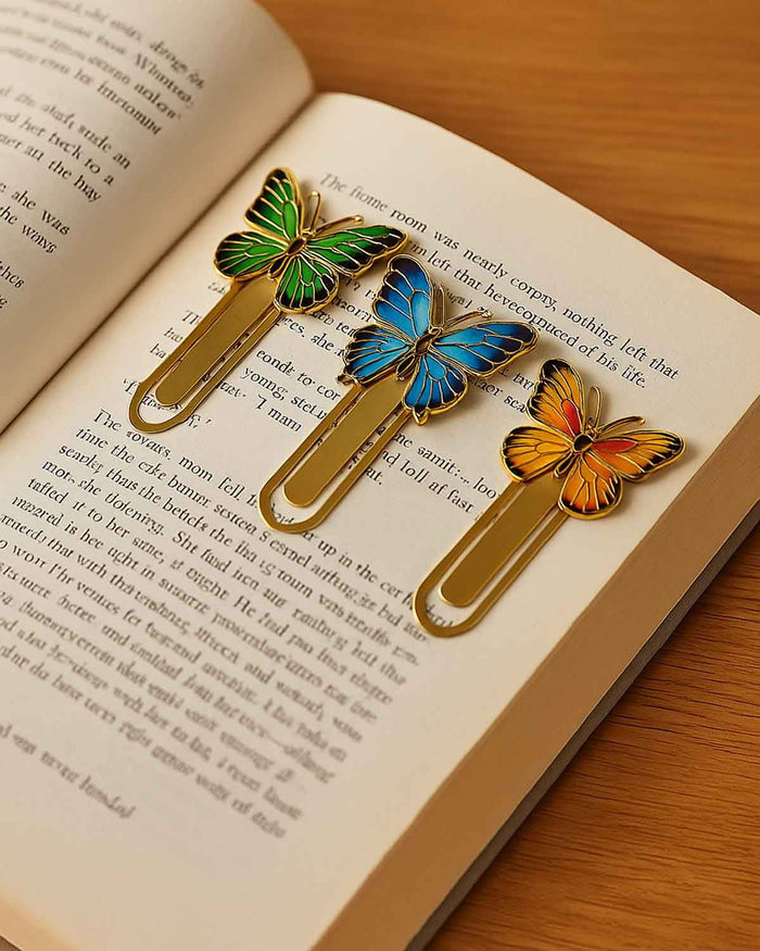 3 Piece Butterfly Bookmark Set