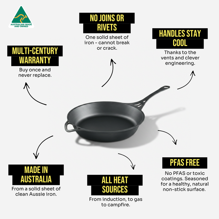 31cm Heavy Iron Frypan