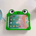 3D Cute Cartoon Frogs Kids Silicone Tablet Case with Shoulder Strap