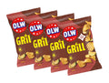 4 x OLW Grillchips 275g – Swedish Grill-Flavoured Potato Chips Multipack, 1,100g (38.8 oz)