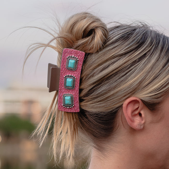 79038 - Western Claw Clip - Fuchsia
