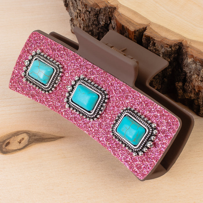 79038 - Western Claw Clip - Fuchsia