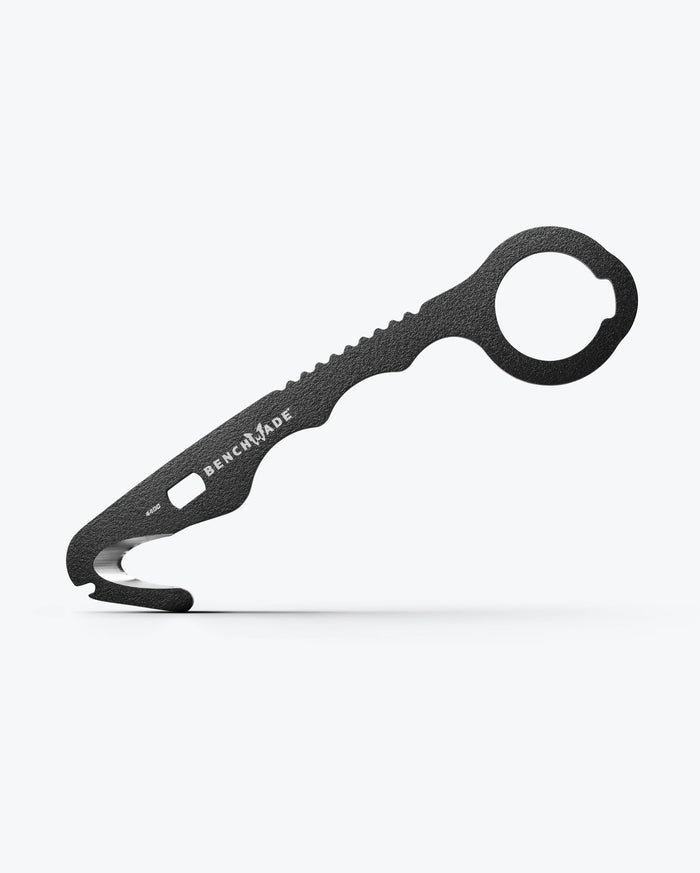 Black Steel 8 Hook O2 Wrench Angled View - Emergency Cutter | Benchmade Knife Co.
