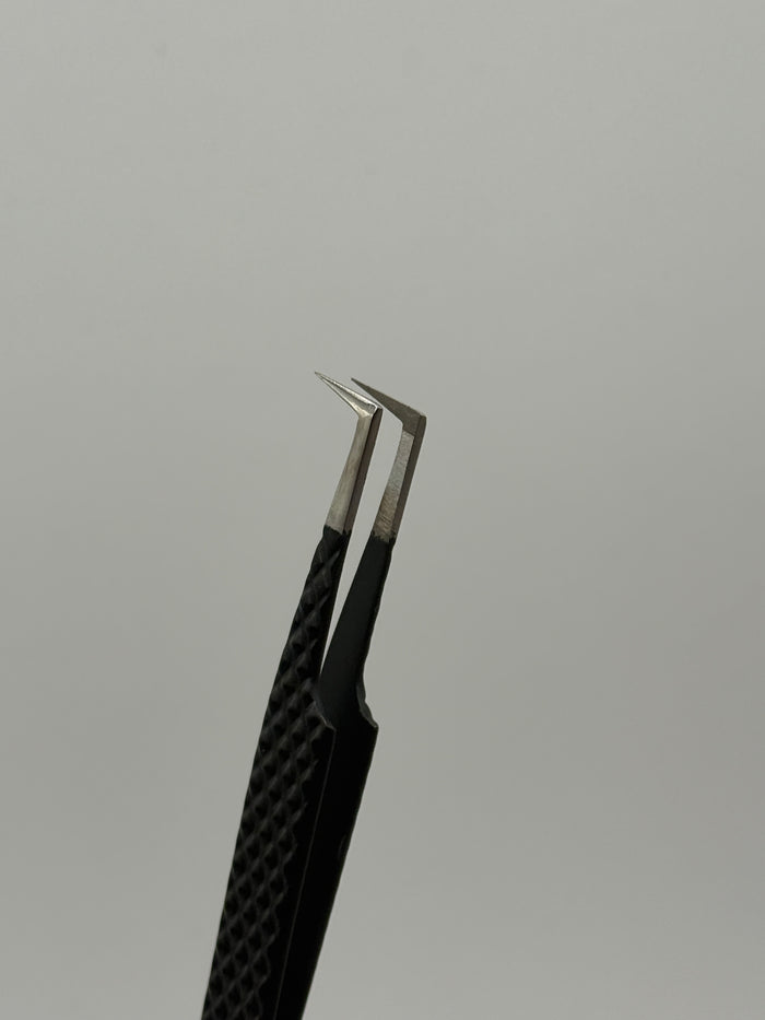 90° Boot Tip Fiber Tweezers
