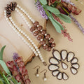 92167 - Squash Blossom Necklace - Ivory & Copper