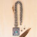 92236 - Squash Blossom Necklace - Turquoise & Silver