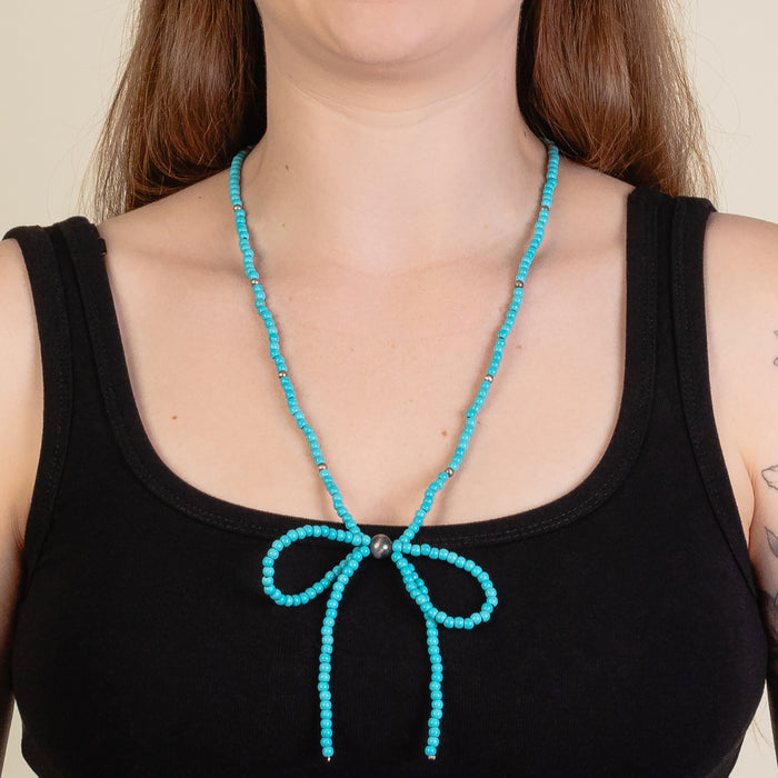 92255 - Squash Blossom Necklace - Turquoise