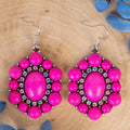93462 - Squash Blossom Earrings - Fuchsia