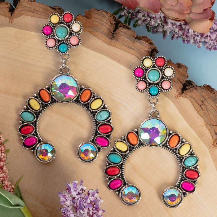 93471 - Squash Blossom Earrings - Multi
