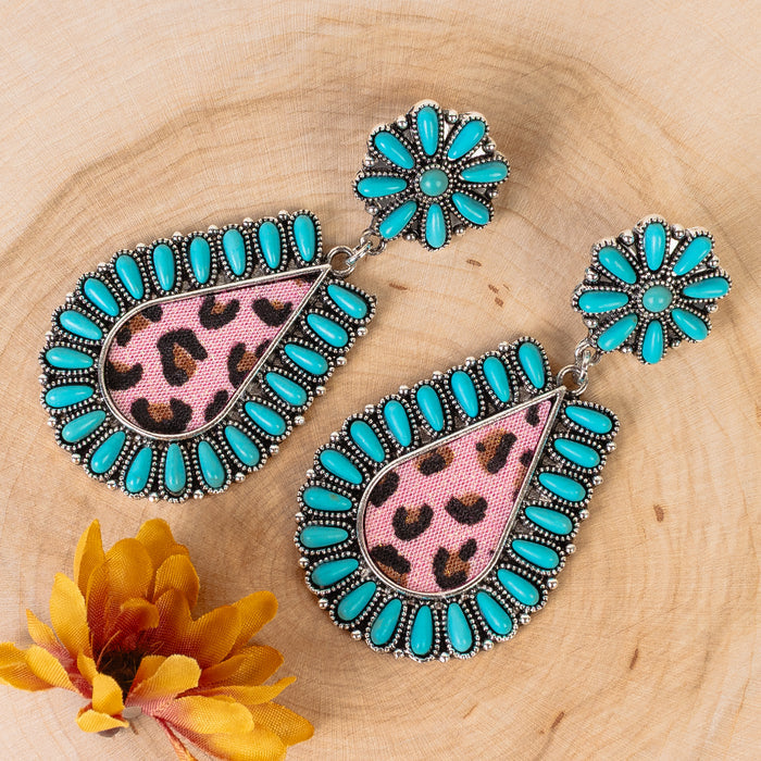 93476 - Squash Blossom Earrings - Fuchsia