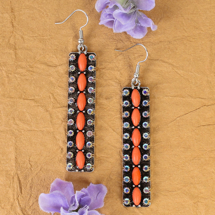 93488 - Squash Blossom Earrings - Orange