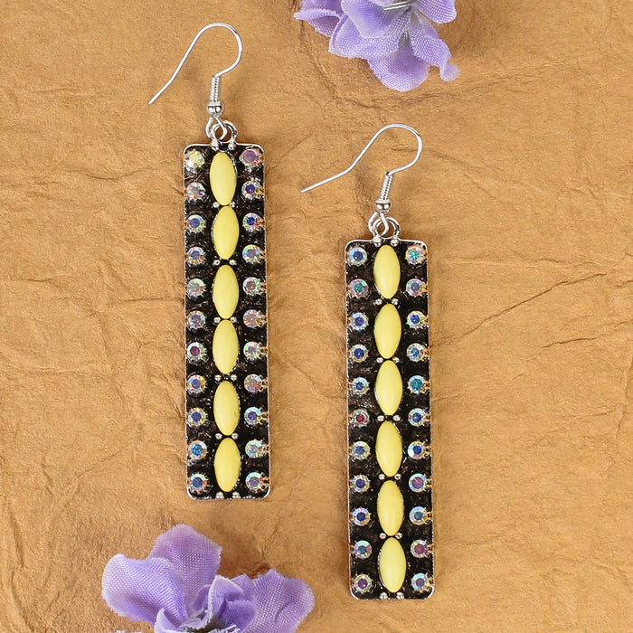 93488 - Squash Blossom Earrings - Yellow