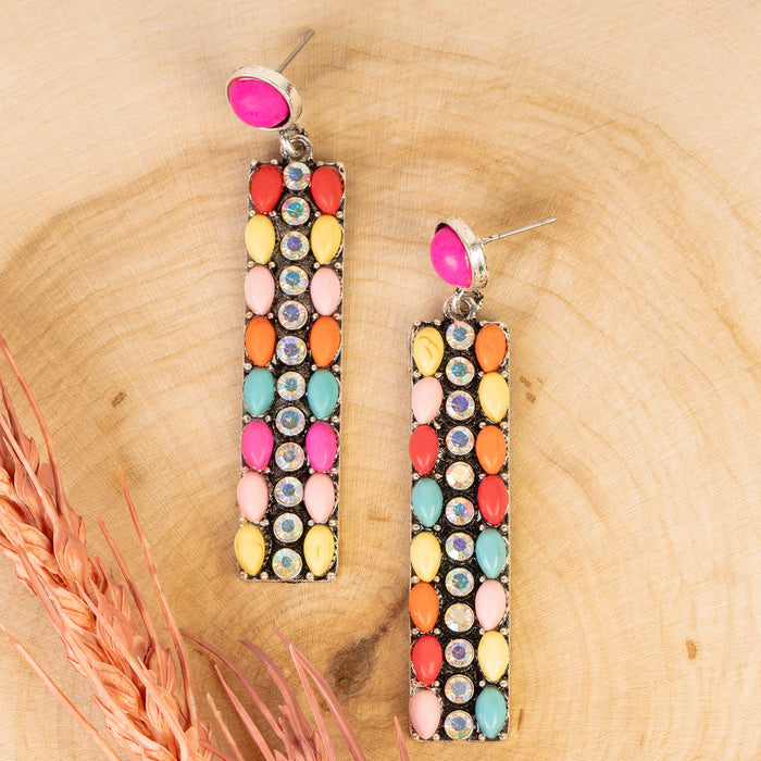 93489 - Squash Blossom Earrings - Multi
