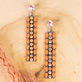 93489 - Squash Blossom Earrings - Orange