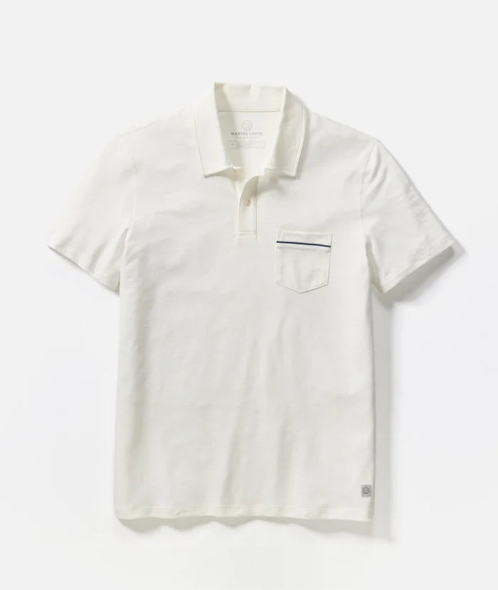 Air Pocket Polo White