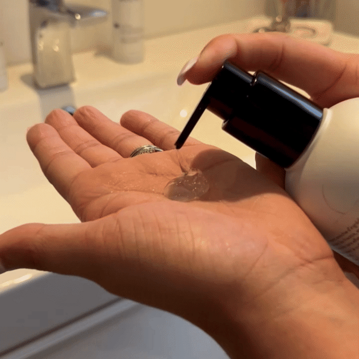 How to use the Alcôve Hair Nourishing Stylly Jelly video with texture of product