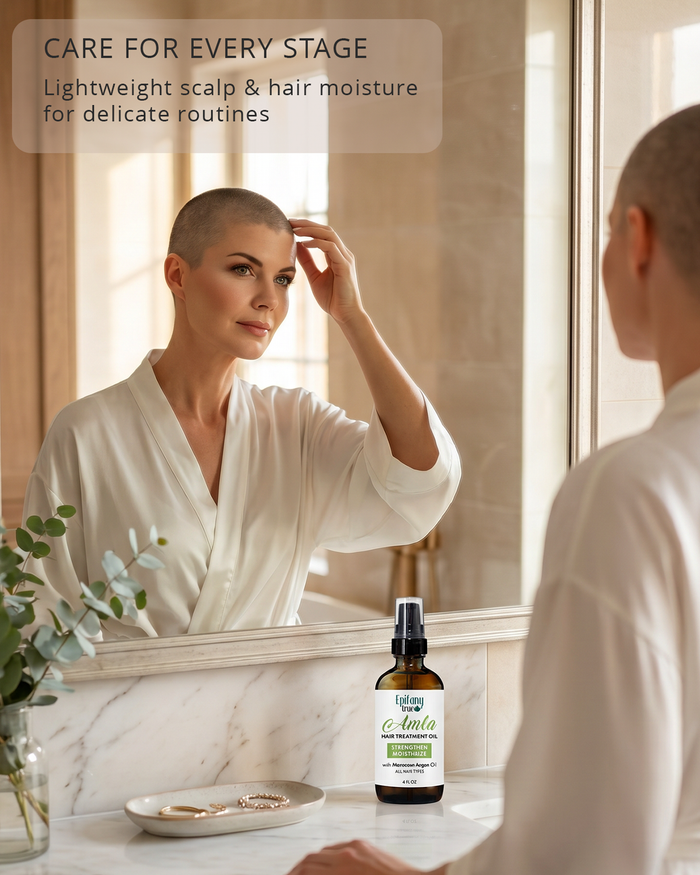Amla Hair Treatment Oil with Moroccan Argan Oil – Strengthen & Moisturize, 4 fl oz