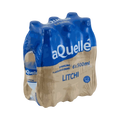Pack of six 500ml bottles of aQuellé Litchi Flavoured Sparkling Water