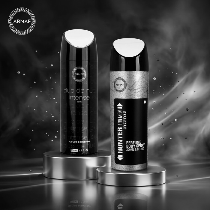 Armaf Club De Nuit Intense Man & Hunter Intense Deodorants for Men - 200ML Each (Pack of 2)