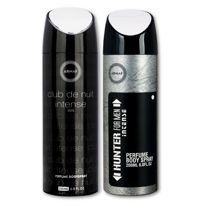 Armaf Club De Nuit Intense Man & Hunter Intense Deodorants for Men - 200ML Each (Pack of 2)