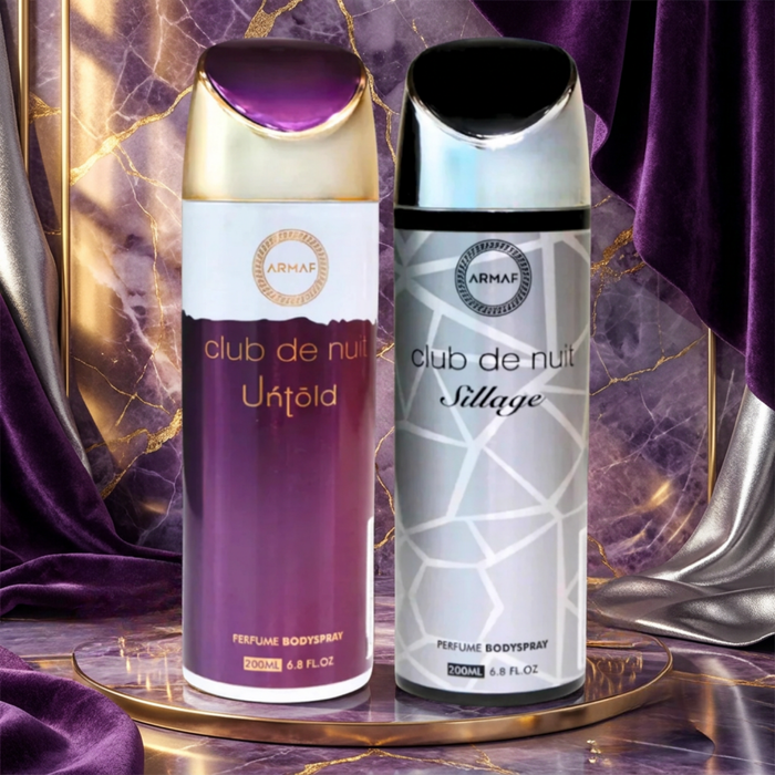 Armaf Club De Nuit Untold & Sillage Unisex Deodorants  - 200ML Each (Pack of 2)