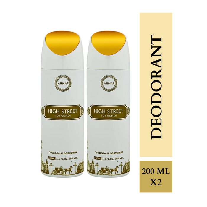 Armaf High Street Deodorants for Women - 200ML Each (Pack of 2)