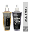 Armaf Hunter Intense & Warrior Fragrance Body Mist for Men - 250ML Each (Pack of 2)
