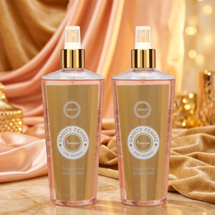 Armaf Vanity Femme Essence Fragrance Body Mist for Women - 250ML Each (Pack of 2)