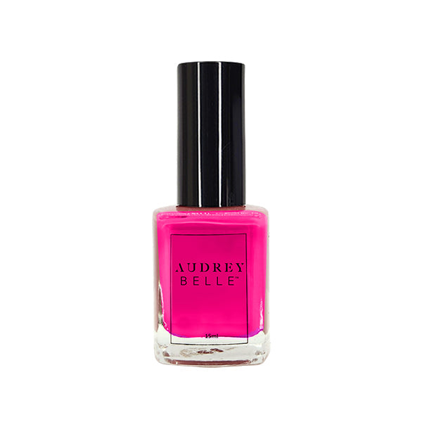 Audrey Belle Vegan Nail Polish Candy Pink Shimmer Crème - 15ml