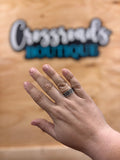 Aztec Stacker Ring