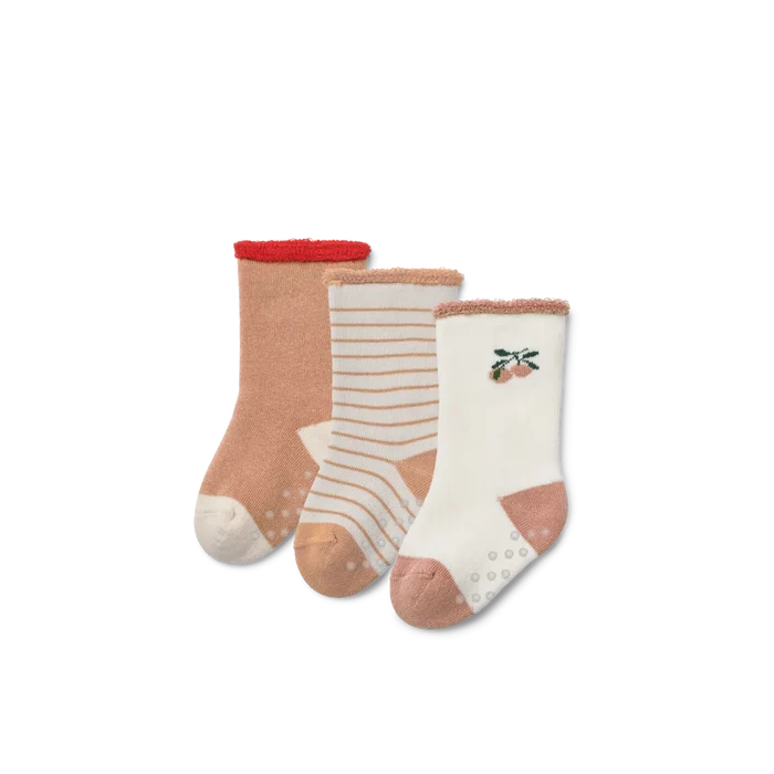 Liewood - Baby Socks - Eloy - Peach/Sandy Mix