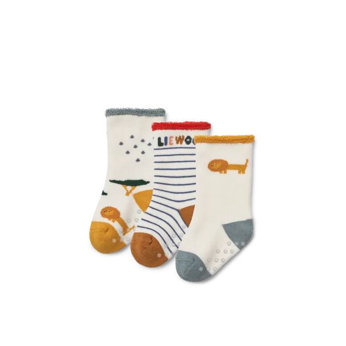 Liewood - Baby Socks - Eloy - Safari/Sandy Mix