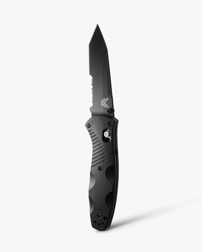 Benchmade Barrage Black Valox® 583SBK - Upright Open View | Benchmade Knife Co.