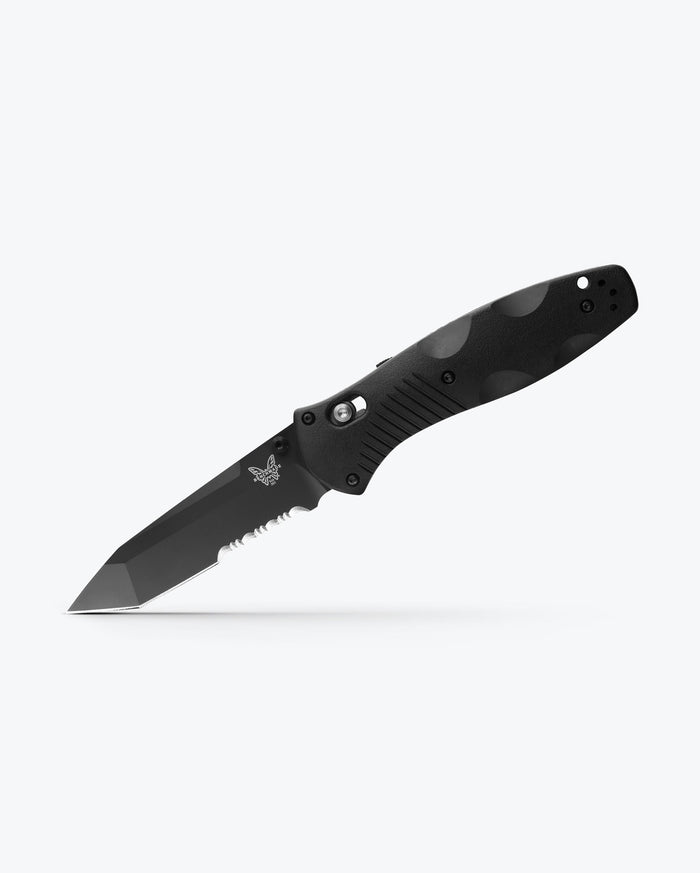 Benchmade Barrage Black Valox® 583SBK - Angled Open View | Benchmade Knife Co.