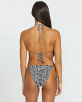 Volcom Be My Frond skimpy bikini bottom black tie side size extra small.