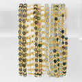 Beaded Bracelets w/ Alternating Stones-3mm Assorted