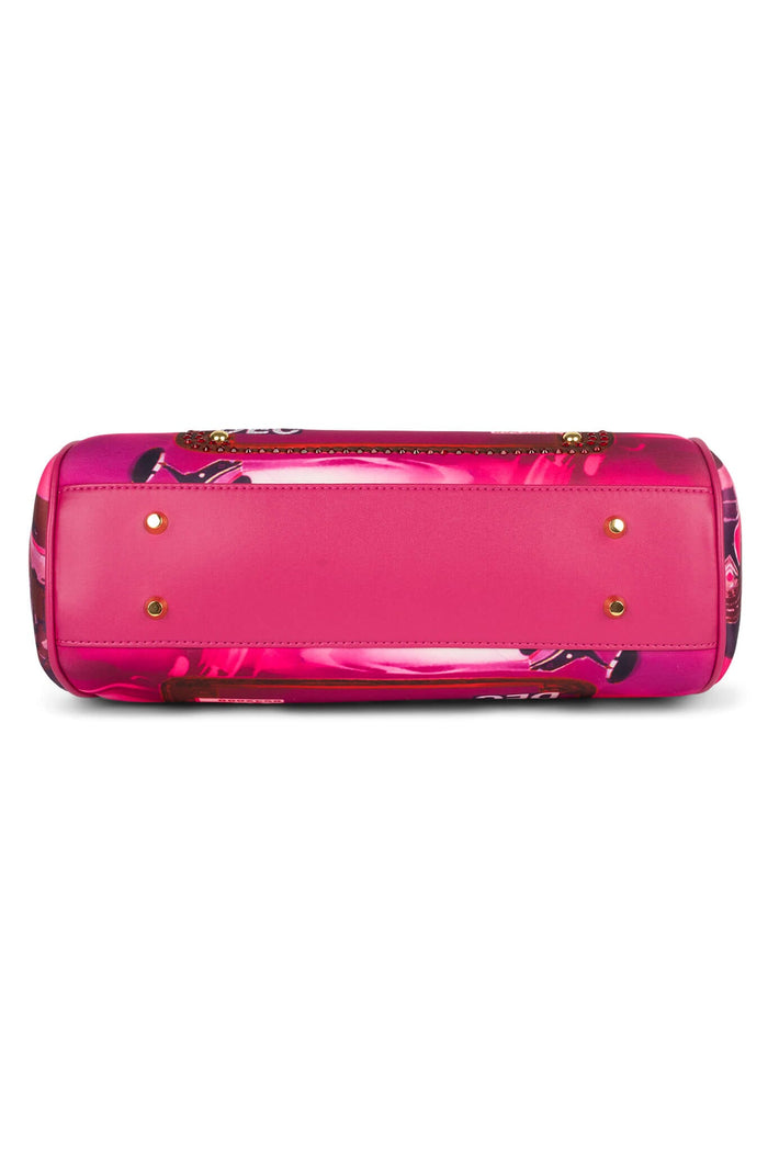 BEEP-BEEP Jeffrey Campbell Clutch Fuchsia Bad Girl Combo