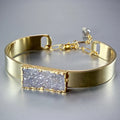 Bridal Jewelry - Angel Aura Drusy Gold Bracelet