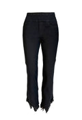 Black Pull On Frayed Jeans, by Ethyl